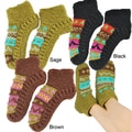 Hand-knit Women's Colorful Booties (Nepal)