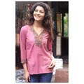 Cotton 'Rose Floral' Blouse (India)