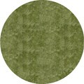 Handmade Posh Shag Apple Green Round Rug (4' x 4')