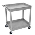 Luxor Gray Large 2-Tub Utility Cart
