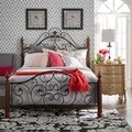 ETHAN HOME Madera Graceful Scroll Bronze Iron Queen-size Metal Bed