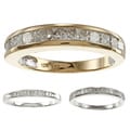 10k White or Yellow Gold 1ct TDW Channel Princess Eternity Band (H-I, I2-I3)