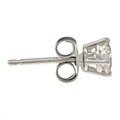 14k Gold 1/2ct TDW Round Diamond Hearts and Arrows Stud Earrings (J-K, SI1-SI2)