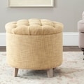 Safavieh Reims Light Gold Storage Ottoman