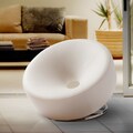 Christopher Knight Home Modern Round White Accent Chair
