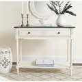 Safavieh Fairford 1-shelf White Console Table