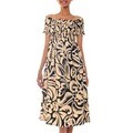 Cotton Batik 'Bali Shadows' Dress (Indonesia)
