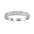 14k White Gold 1/3ct TDW Princess-cut Diamond Wedding Band (I-J, I2-I3)