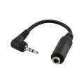 Universal 2.5mm Male to 3.5mm Female Adapter