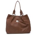 Kenneth Cole Reaction Silvertone Hardware Tote Bag