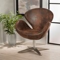 Christopher Knight Home Modern Brown Petal Chair