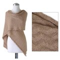 Alpaca Wool 'Nutmeg Zigzag' Shawl (Peru)