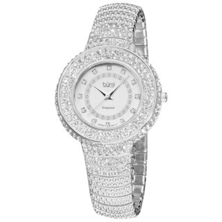 Burgi Women's Diamond Accent And Crystal Fashion Watch
