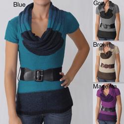 Ci Sono by Adi Junior's Bleted Sweater Tunic