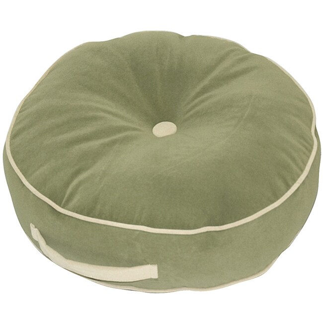Moss Microfiber 20inch Round Floor Pillow