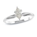 Auriya 14k Gold 2/5ct TDW Marquise Diamond Solitaire Engagement Ring (I-J, I1)