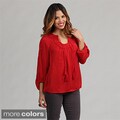 Kensie Women's Tassle-embellished Top FINAL SALE