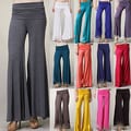 Tabeez Women's Foldover Palazzo Pants