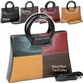 Dasein Faux-leather Briefcase-style Zip-top Satchel Tote Bag