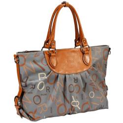 Rioni Medley Large Grey Canvas Tote Bag