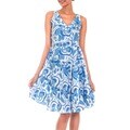 Cotton 'Balinese Sea' Batik Dress (Indonesia)