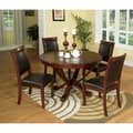 Kristen 5-piece Brown Cherry Dining Set