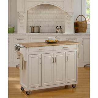 Home Styles White Wood Top Create-a-Cart