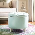 Safavieh Reims Robin's Egg Blue Storage Ottoman