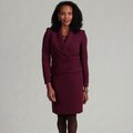 Tahari Women's Raisin Purple Skirt Suit