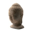White-washed Volcanic Ash Buddha Head Garden Accent (Indonesia)