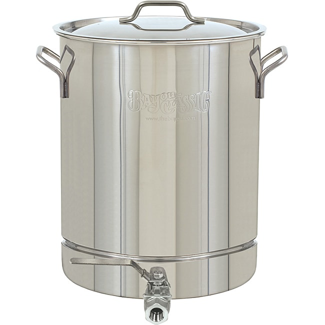 Bayou Classic Stainless Steel 10-Gallon Spigot Pot - Overstock Shopping