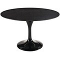 Eero Saarinen Style 48-inch Black Marble Top Tulip Dining Table