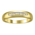 14k Gold Men's 1/4ct TDW Diamond Wedding Band