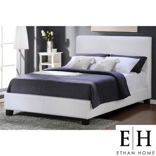 ETHAN HOME Castilian White Upholstery King-size Bed