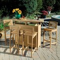 Home Styles Bali Hai Natural Teak 5-piece Bar Set