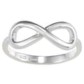 La Preciosa Sterling Silver Infinity Design High-polish Ring