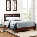 Filton Faux Leather Upholstered Warm Cherry King-size Bed