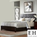 ETHAN HOME Adlington Dark Brown Tufted Modern Full-size Bed