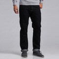Ditch Plains Men's Straight Leg Distressed Dark Wash Jeans