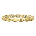 Beverly Hills Charm 10k Yellow Gold 1/5ct TDW Diamond Eternity Band Stackable Ring