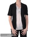 Tressa Designs Women's Stretchy Open Front Short-sleeve Cardigan