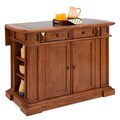 Distressed Oak Finish Cottage Deluxe Island