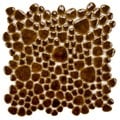 SomerTile 'Quarry' 11x11-inch Mahogany Porcelain Mosaic Tiles (Pack of 10)