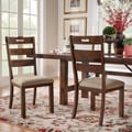 ETHAN HOME Swindon Rustic Oak Classic Dining Chair (Set of 2)