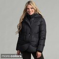 Larry Levine Machine-washable Water-resistant Hooded Down Parka Jacket