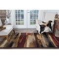 Flora Red Area Rug (7'10 x 10'3)