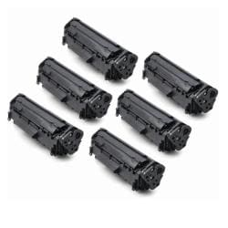 HP CB435A Compatible BlackToner Cartridges (Pack of 6)
