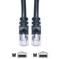 1-foot CAT 5E Black Ethernet Cable (Pack of 5)