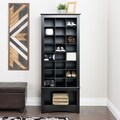 Broadway Black Tall Shoe Cubbie Cabinet