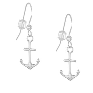 Jewelry by Dawn Anchor Handmade Sterling Silver Drop Earrings
